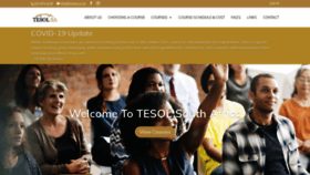 What Tesolsa.co.za website looked like in 2020 (3 years ago)