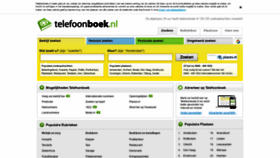 What Telefoonboek.nl website looked like in 2020 (3 years ago)