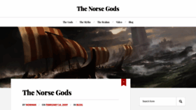 What Thenorsegods.com website looked like in 2020 (3 years ago)