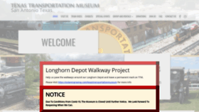 What Txtransportationmuseum.org website looked like in 2020 (3 years ago)