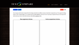 What Textcompare.com website looked like in 2020 (3 years ago)