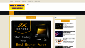 What Top4forexbrokers.com website looked like in 2020 (3 years ago)