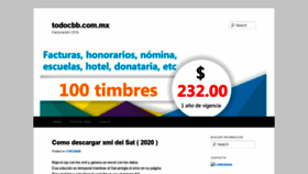 What Todocbb.com.mx website looked like in 2020 (3 years ago)