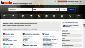 What Tacna.locanto.com.pe website looked like in 2020 (3 years ago)