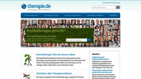 What Therapie.de website looked like in 2020 (3 years ago)