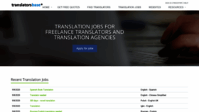 What Translatorsbase.com website looked like in 2020 (3 years ago)