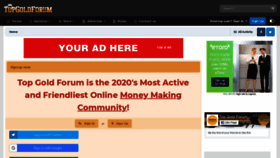 What Topgoldforum.com website looked like in 2020 (3 years ago)