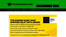 What Thewarnermusicshop.com website looked like in 2020 (3 years ago)