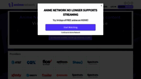 What Theanimenetwork.com website looked like in 2020 (3 years ago)
