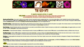 What Theseedsite.co.uk website looked like in 2020 (3 years ago)
