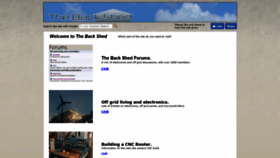 What Thebackshed.com website looked like in 2020 (3 years ago)