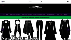 What The-gothic-shop.co.uk website looked like in 2020 (3 years ago)