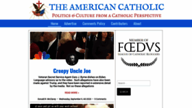 What The-american-catholic.com website looked like in 2020 (3 years ago)