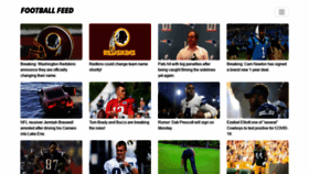 What Thefootballfeed.com website looked like in 2020 (3 years ago)