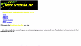 What Truckletteringetc.com website looked like in 2020 (3 years ago)