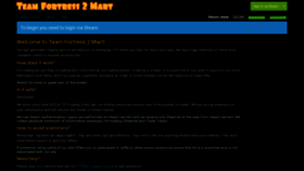 What Tf2mart.net website looked like in 2020 (3 years ago)