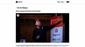 What Takuti.me website looked like in 2020 (4 years ago)