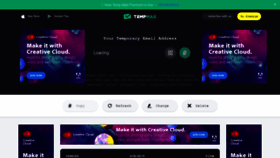 What Temp-mail.org website looked like in 2020 (5 years ago)