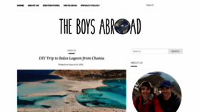 What Theboysabroad.com website looked like in 2020 (3 years ago)