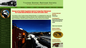 What Truckeedonnerrailroadsociety.com website looked like in 2020 (3 years ago)
