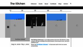 What Thekitchen.org website looked like in 2020 (3 years ago)