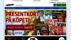 What Tidningskungen.se website looked like in 2020 (6 years ago)