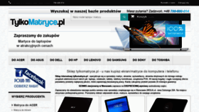 What Tylkomatryce.pl website looked like in 2020 (5 years ago)