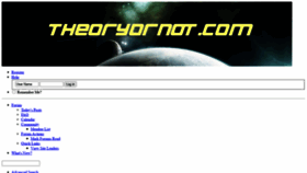 What Theoryornot.com website looked like in 2020 (3 years ago)