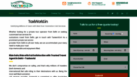 What Taxiworld.in website looked like in 2020 (3 years ago)