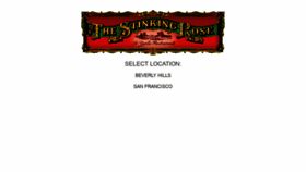 What Thestinkingrose.com website looked like in 2020 (3 years ago)