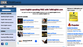 What Talkenglish.com website looked like in 2020 (3 years ago)