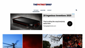 What Thepatriotbrief.com website looked like in 2020 (3 years ago)