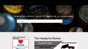 What Theheadachereview.com website looked like in 2020 (3 years ago)