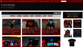 What Tformers.com website looked like in 2020 (3 years ago)