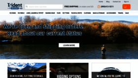 What Tridentflyfishing.com website looked like in 2020 (3 years ago)