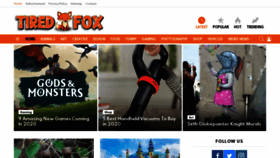 What Tiredfox.com website looked like in 2020 (3 years ago)