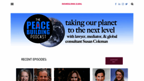 What Thepeacebuildingpodcast.com website looked like in 2020 (3 years ago)