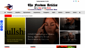 What Thefreedomarticles.com website looked like in 2020 (3 years ago)
