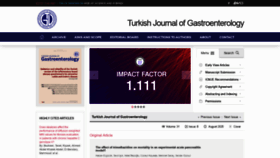 What Turkjgastroenterol.org website looked like in 2020 (3 years ago)