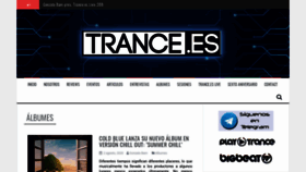 What Trance.es website looked like in 2020 (3 years ago)