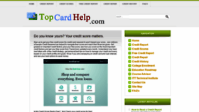 What Topcardhelp.com website looked like in 2020 (3 years ago)