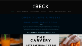 What Thebeck.co.uk website looked like in 2020 (3 years ago)