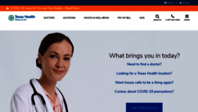 What Texashealth.com website looked like in 2020 (3 years ago)