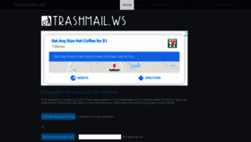 What Trashmail.ws website looked like in 2020 (3 years ago)