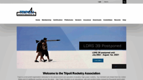 What Tripoli.org website looked like in 2020 (3 years ago)