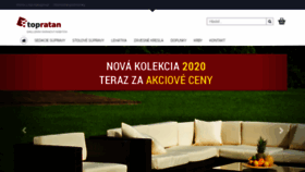 What Topratan.sk website looked like in 2020 (3 years ago)