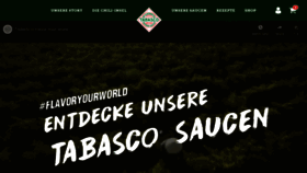 What Tabasco.de website looked like in 2020 (3 years ago)