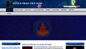 What Tuyenphap.com website looked like in 2020 (3 years ago)