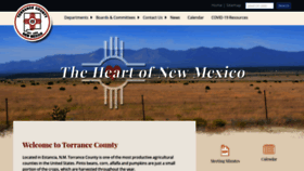 What Torrancecountynm.org website looked like in 2020 (3 years ago)