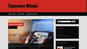 What Tajemnicamilosci.pl website looked like in 2020 (3 years ago)